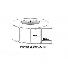 Etichete ET 100x100mm, diam 76mm, 1440 buc./rola