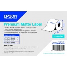 Role etichete Epson, hartie premium mata, 102mm x 35m