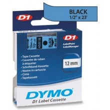 Banda laminata Dymo D1 DY45016 12mmx7m, negru pe albastru, S0720560