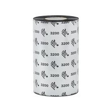 Ribon etichete Zebra 3200 110mm x 450m, negru, OUT