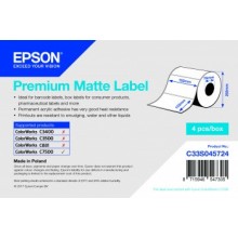Role etichete Epson, hartie premium mata, 102mm x 152mm, 800 et./rola