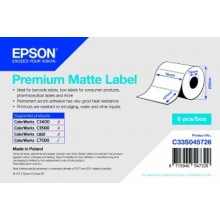 Role etichete Epson, hartie premium mata, 76mm x 127mm, 960 et./rola