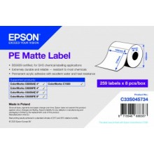 Role etichete Epson, plastic (PE) mat, 105mm x 210mm, 259 et./rola