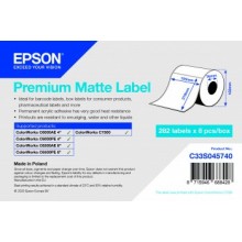 Role etichete Epson, hartie premium mat, 105 x 210 mm, 282 et./rola