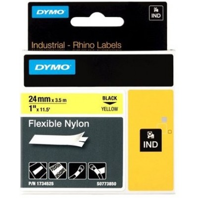 banda-nylon-flexibil-dymo-d1-dy1734525-24mm-x-35m-negrugalben-s0773850