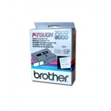 Banda de etichete Brother 24mmx15m, albastru pe alb, TX253