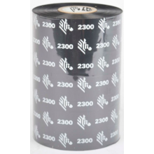 Ribon etichete Zebra 2300 83mm x 300m, negru, OUT