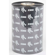 Ribon etichete Zebra 2300 110mm x 450m, negru, OUT
