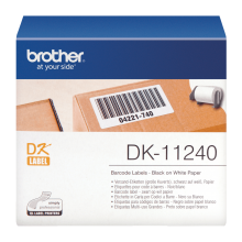 Banda de etichete Brother 102mmx51mm, 600 et./rola, negru pe alb, DK11240