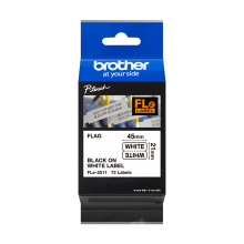 Banda de etichete Brother 21mmx45mm, 72 et./rola, negru pe alb, FLE2511