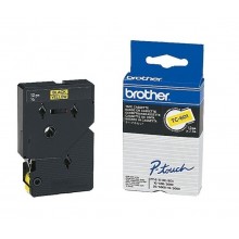 Banda de etichete Brother 12mmx7.7m, negru pe galben, TC601