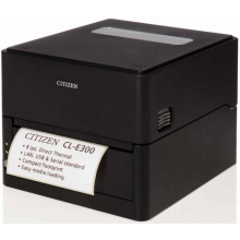 Imprimanta etichete Citizen CL-E300, Direct Termic, Ethernet, Heavy Duty Cutter, neagra