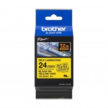 Banda de etichete Brother 24mmx8m, negru pe galben, TZESL651