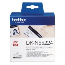 Banda continua hartie Brother 54mmx30.48m, negru pe alb, DK-N55224