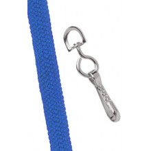 Snur textil 10 mm, Royal Blue, carlig pivotant, 2135-3001